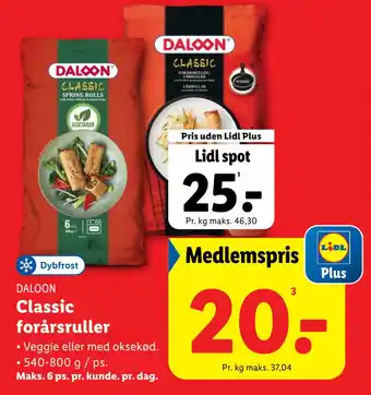 Lidl Classic forårsruller tilbud