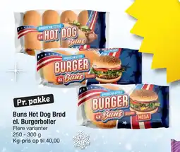 Fakta Tyskland Buns Hot Dog Brød el. Burgerboller tilbud