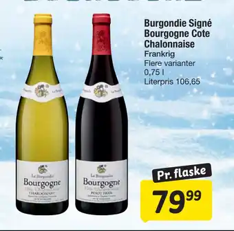 Fakta Tyskland Burgondie Signé Bourgogne Cote Chalonnaise tilbud