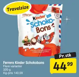 Fakta Tyskland Ferrero Kinder Schokobons tilbud