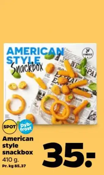 Netto American style snackbox tilbud