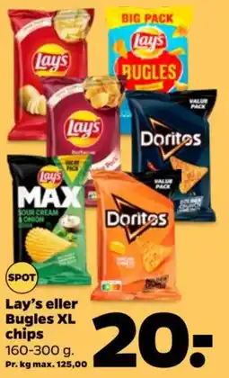 Netto Lay's eller Bugles XL chips tilbud