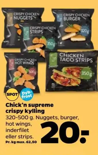 Netto Chick'n supreme crispy kylling tilbud