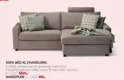 Daells Bolighus SOFA MED XL CHAISELONG tilbud