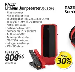 Thansen Lithium Jumpstarter tilbud