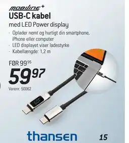 Thansen USB-C kabel tilbud