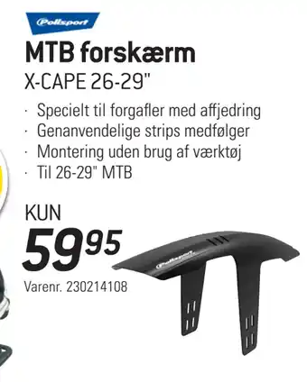 Thansen MTB forskærm tilbud