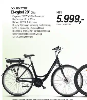 Thansen El-cykel 28 tilbud