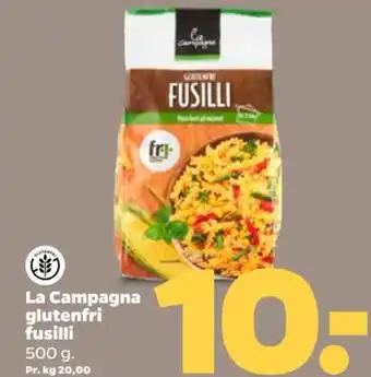 Netto La Campagna glutenfri fusilli tilbud