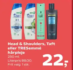 Kvickly Head & Shoulders, Taft eller TRESemmé hårpleje tilbud