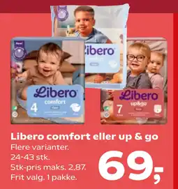 Kvickly Libero comfort eller up & go tilbud