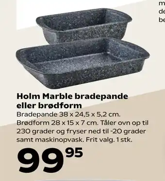 Kvickly Holm Marble bradepande eller brødform tilbud