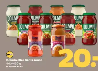 Netto Dolmio eller Ben's sauce tilbud