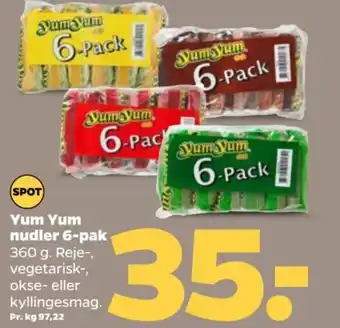 Netto Yum Yum nudler 6-pak tilbud