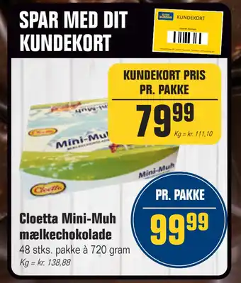 Otto Duborg Cloetta Mini-Muh mælkechokolade tilbud