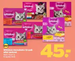 Netto Whiskas menuboks 12-pak eller tørkost tilbud