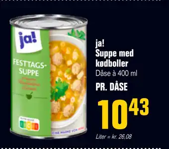 Otto Duborg ja! Suppe med kødboller tilbud