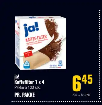 Otto Duborg ja! Kaffefilter 1 x 4 tilbud