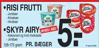 ABC Lavpris RISI FRUTTI. SKYR AIRY tilbud