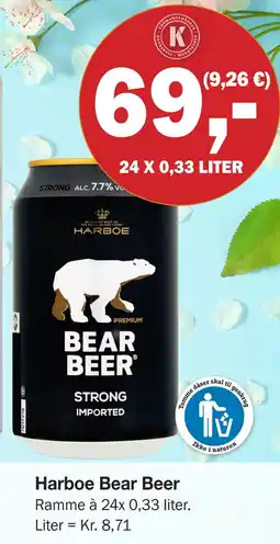 Købmandsgården Harboe Bear Beer tilbud