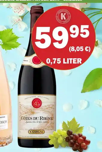 Købmandsgården Guigal Côtes du Rhône tilbud