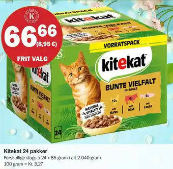 Købmandsgården Kitekat 24 pakker tilbud