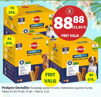 Købmandsgården Pedigree DentaStix tilbud