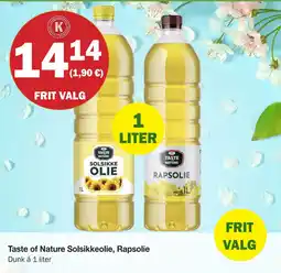 Købmandsgården Taste of Nature Solsikkeolie, Rapsolie tilbud