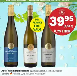 Købmandsgården Abtei Himmerod Riesling tilbud