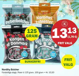 Købmandsgården Nordthy Bolcher tilbud