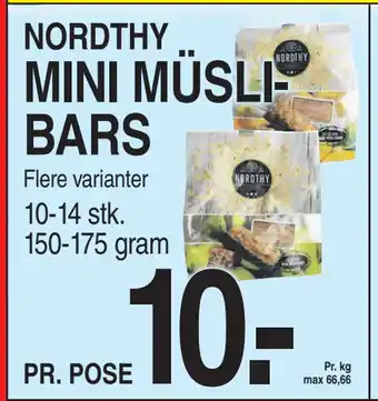 ABC Lavpris MINI MÜSLIBARS tilbud