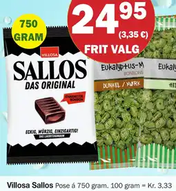 Købmandsgården Villosa Sallos tilbud