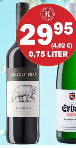 Købmandsgården Grizzly Bear Zinfandel tilbud