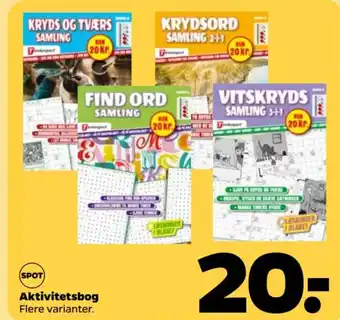 Netto Aktivitetsbog Flere varianter. tilbud