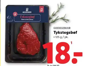 Lidl GOEDEGEBUUR Tykstegsbøf tilbud