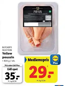 Lidl Butchers selection yellow poussin tilbud