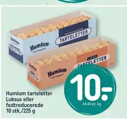 REMA 1000 Humlum tarteletter Luksus eller fedtreducerede tilbud