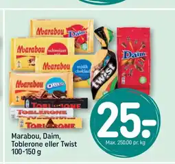 REMA 1000 Marabou, Daim, Toblerone eller Twist tilbud