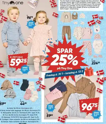 Bilka SPAR 25% på Tiny One tilbud