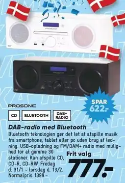 Bilka DAB-radio med Bluetooth tilbud