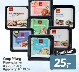 Fakta Tyskland Coop Pålæg - 3 pakker tilbud