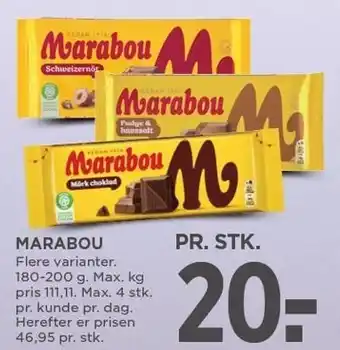 MENY MARABOU tilbud