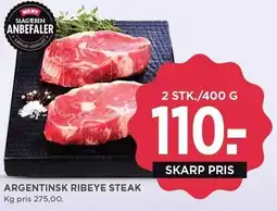 MENY ARGENTINSK RIBEYE STEAK tilbud