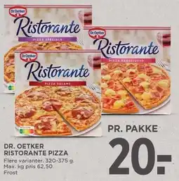 MENY DR. OETKER RISTORANTE PIZZA tilbud