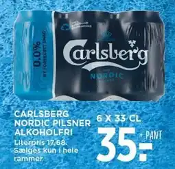 MENY CARLSBERG NORDIC PILSNER ALKOHOLFRI tilbud