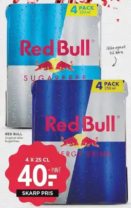 MENY RED BULL 4 PACK tilbud