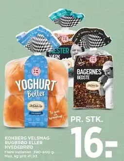 MENY KOHBERG VELSMAG RUGBRØD ELLER HVEDEBRØD tilbud