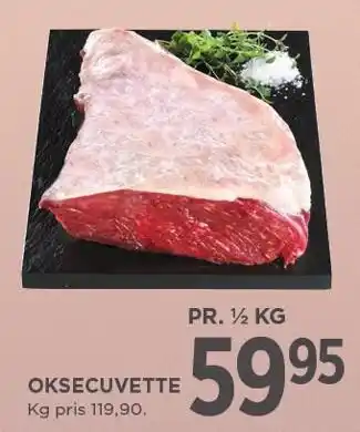 MENY OKSECUVETTE tilbud