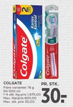 MENY COLGATE tilbud