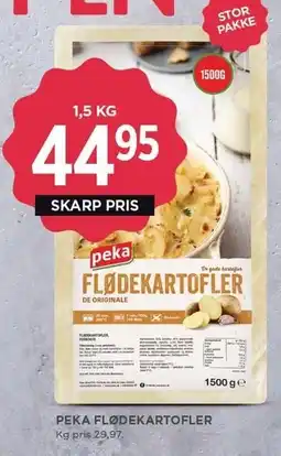 MENY PEKA FLØDEKARTOFLER tilbud